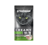 Prochoice Creamy Kediler İçin Tavuklu, Keçi Sütlü ve İstridyeli Sıvı Ödül Maması 4x15 gr 1